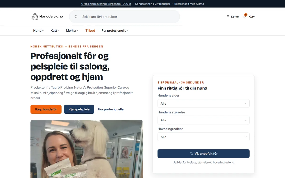 Nettbutikken Hunddelux