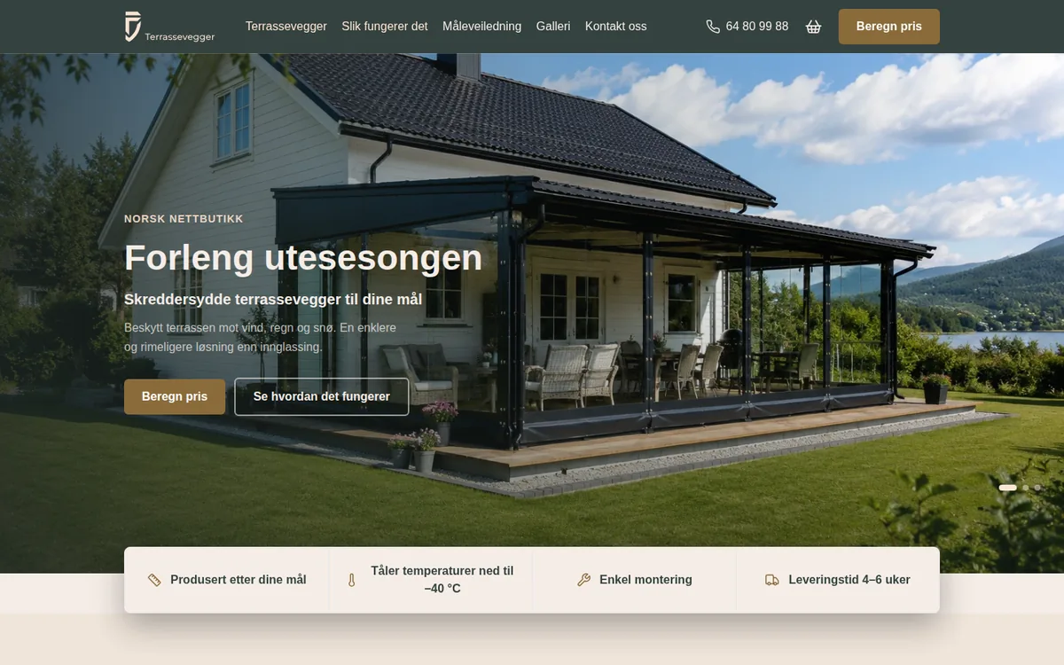 Nettbutikken Terrassevegger